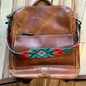 STS leather backpack purse with conceal carry compartment